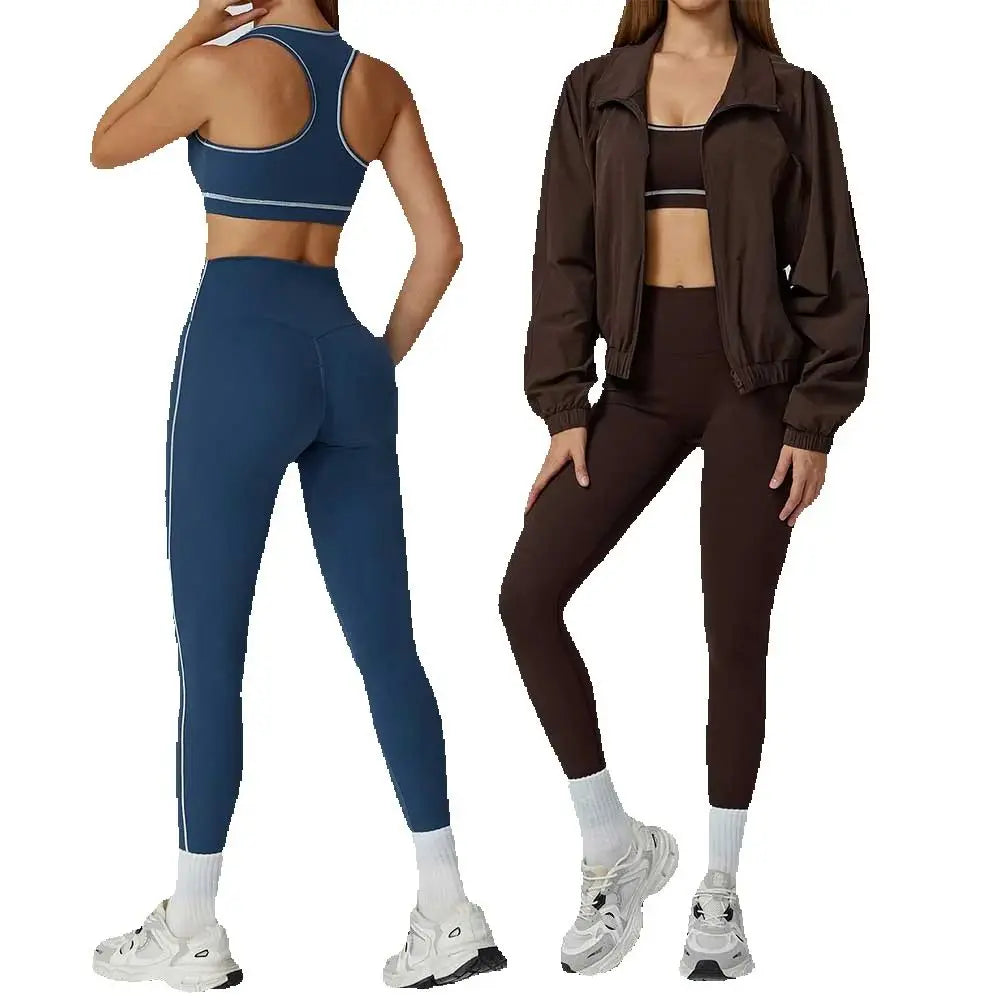 Yoga Clothes Set 2/3PCS Sportswear Gym Outfits