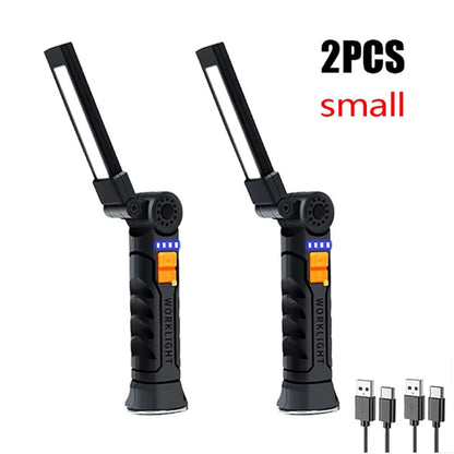 Portable COB LED Flashlight USB