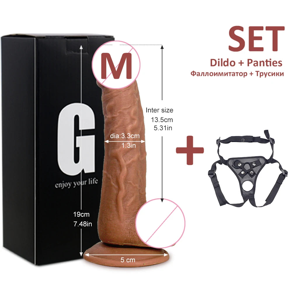 Dildo Realistic Penis With Strong Suction Cup Soft Dildo, Sex Toy For Female Masturbation Adult Supplies