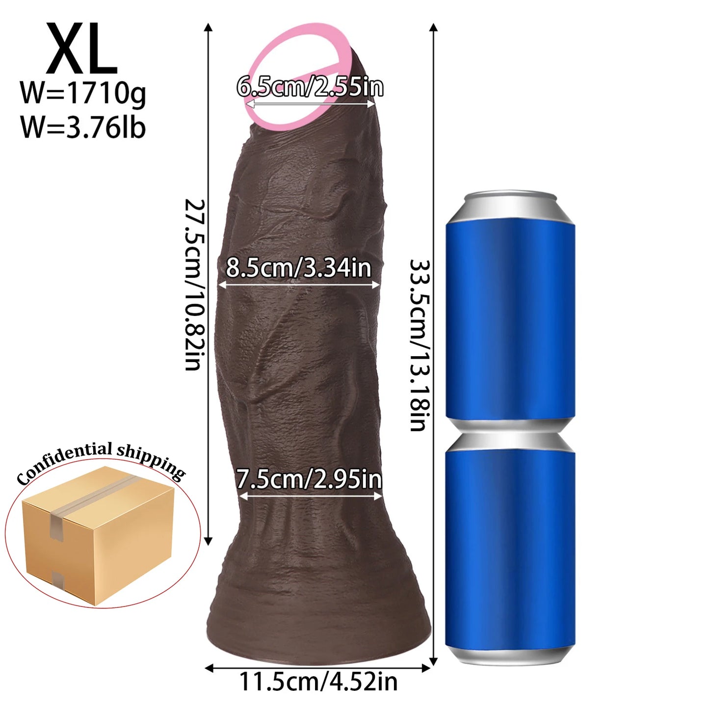 Realistic Dildo 1.7kg Huge Dildo Anal Big Penis Strapon Adult Sex Toys Women Men Gay Dick 18+ Vagina Masturbation Dilatador Anal
