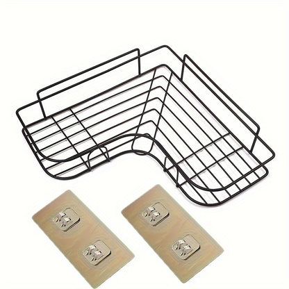 1pc Bathroom Corner Shelf, No-Drill Corner Shelf, Shelves